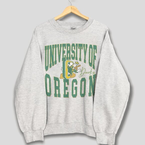 Vintage 90s University Of Oregon Duck Sweatshirt, Oregon Ducks Men Women Shirt - Picture 1 of 2